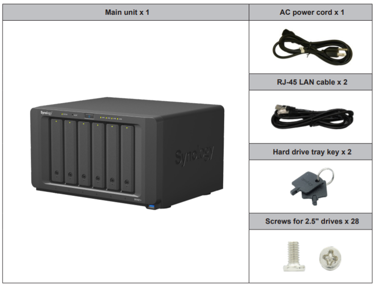 Thiết bị lưu trữ mạng NAS Synology DS1621+ Thiết bị lưu trữ mạng NAS Synology DS1621+