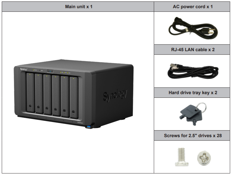Thiết bị lưu trữ mạng NAS Synology DS1621xs+ Thiết bị lưu trữ mạng NAS Synology DS1621xs+