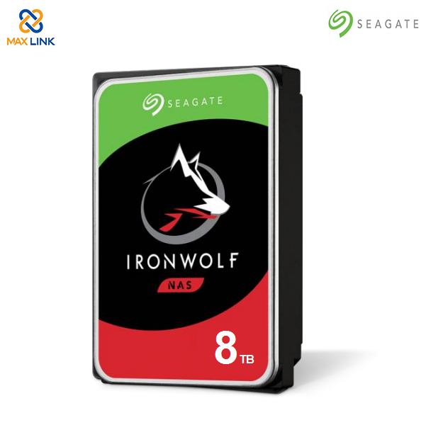 Ổ cứng Seagate IRONWOLF NAS HDD 8TB 3.5 ST8000VN004 Ổ cứng Seagate IRONWOLF NAS HDD 8TB 3.5 ST8000VN004