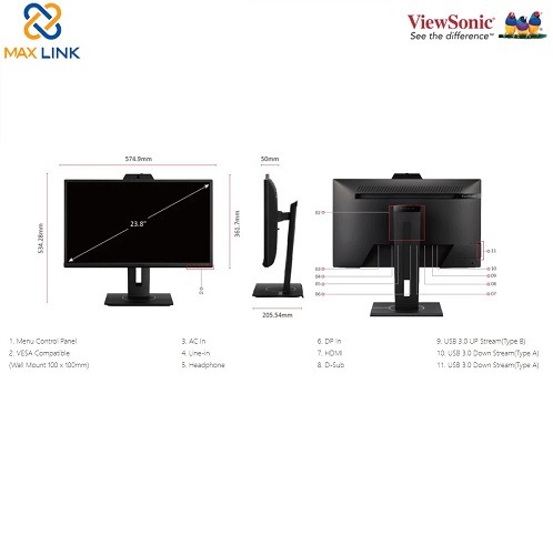 màn hình máy tính ViewSonic LCD MONITOR 24 inch VG2440V màn hình máy tính ViewSonic LCD MONITOR 24 inch VG2440V