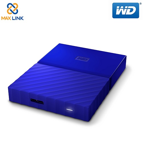Ổ cứng WD My Passport - 2.5" USB 3.0 1TB (Portable Drives) blue WDBYNN0010BBL-WESN Ổ cứng WD My Passport - 2.5" USB 3.0 1TB (Portable Drives) blue WDBYNN0010BBL-WESN