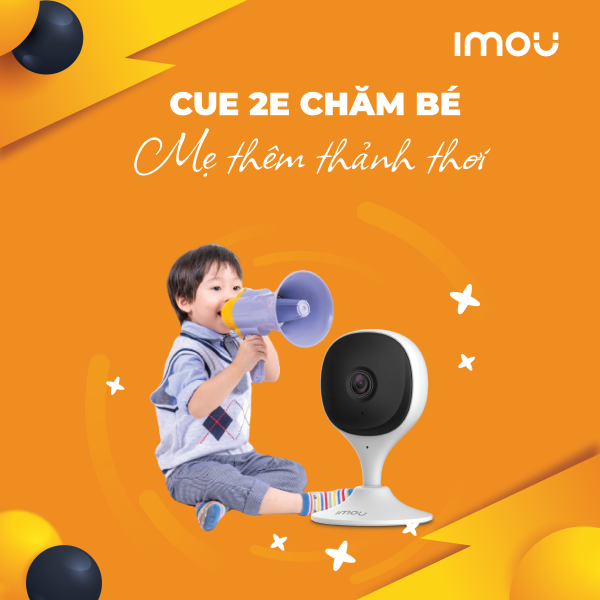 CAMERA IMOU CUE 2E Camera theo dõi em bé cho mẹ bỉm sữa CAMERA IMOU CUE 2E Camera theo dõi em bé cho mẹ bỉm sữa