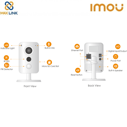 Camera wifi ngoài trời 2MP DAHUA IMOU Cube IPC-K22P Camera wifi ngoài trời 2MP DAHUA IMOU Cube IPC-K22P