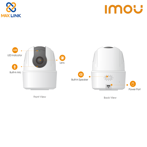 Camera wifi trong nhà 4MP DAHUA IMOU Ranger 2C IPC-TA42P-B Camera wifi trong nhà 4MP DAHUA IMOU Ranger 2C IPC-TA42P-B