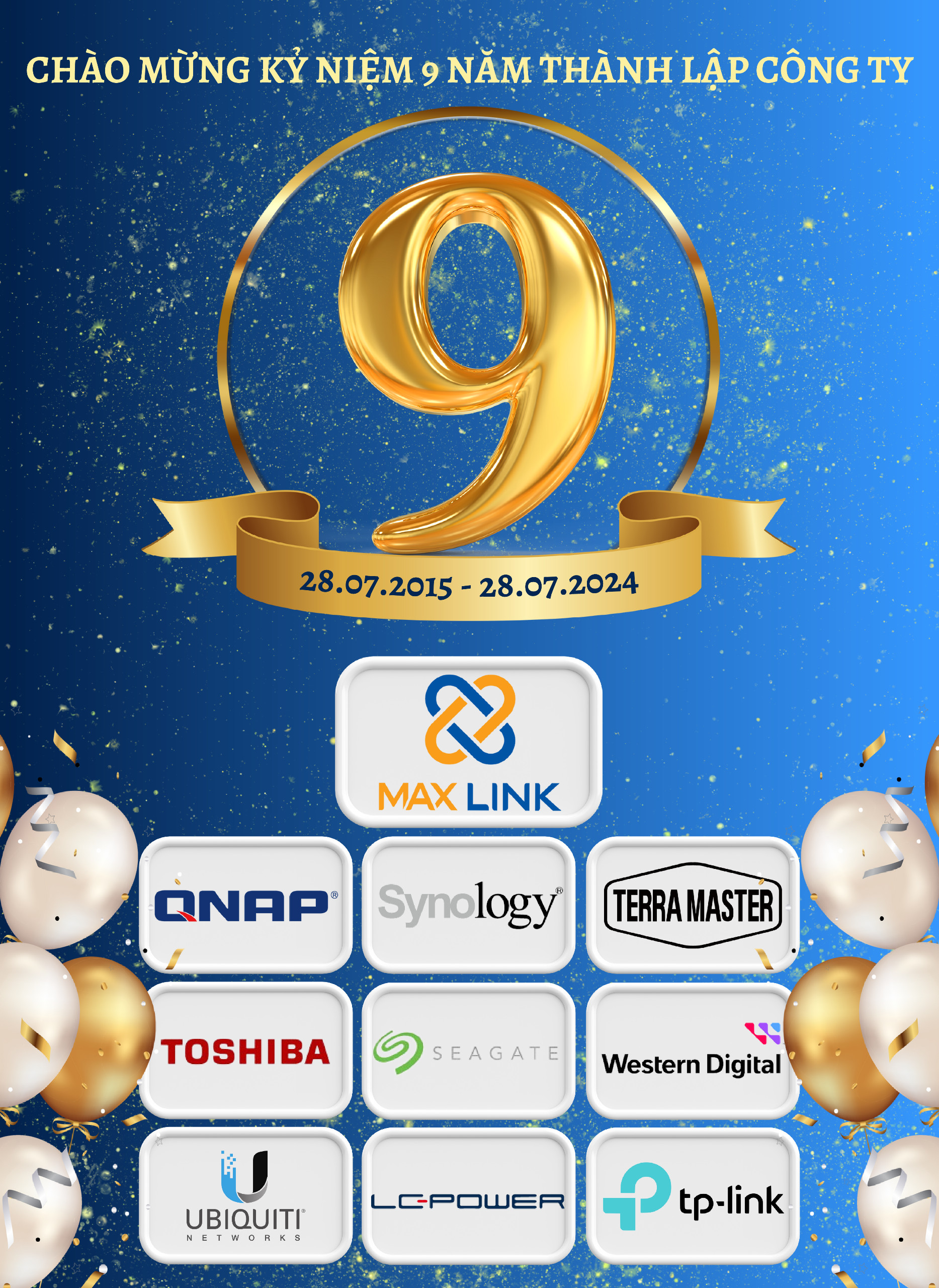 Chào Mừng 9 Năm Thành Lập Của MaxLink Sự Kiện Đánh Dấu Hành Trình Vững Vàng Chào Mừng 9 Năm Thành Lập Của MaxLink Sự Kiện Đánh Dấu Hành Trình Vững Vàng