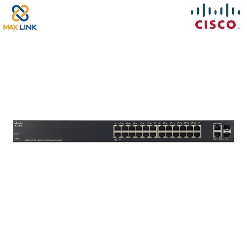 Cisco SF220-24P 24-Port 10/100 PoE Smart Switch Cisco SF220-24P 24-Port 10/100 PoE Smart Switch