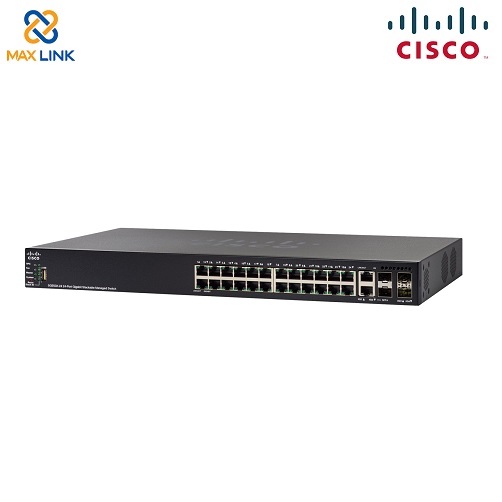 Cisco SF550X-24MP 24-port 10/100 PoE Stackable Switch Cisco SF550X-24MP 24-port 10/100 PoE Stackable Switch