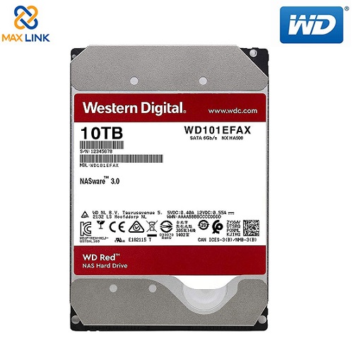 Ổ cứng HDD NAS WD Red 10TB Sata3 5400rpm WD101EFAX Ổ cứng HDD NAS WD Red 10TB Sata3 5400rpm WD101EFAX