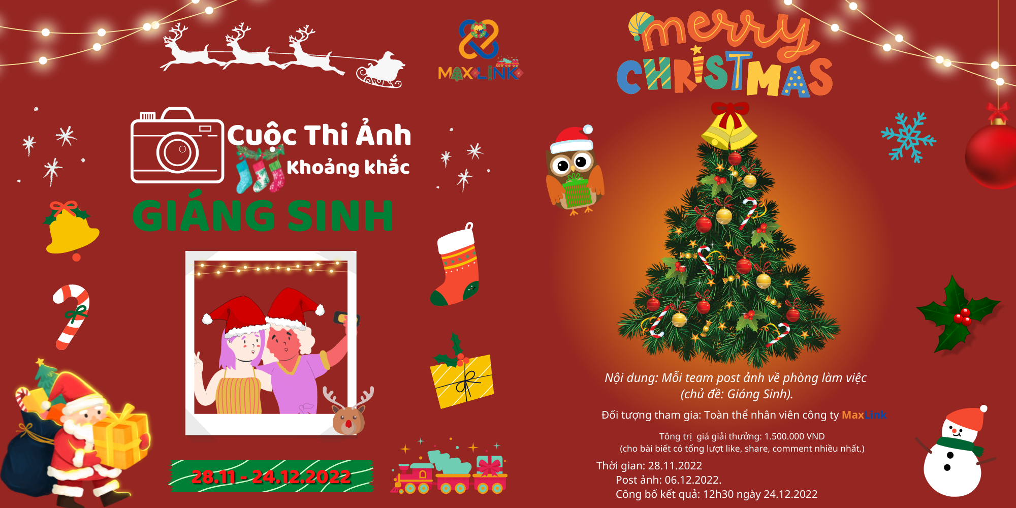 Cuộc thi trang trí Noel với chủ đề “Christmas Is Coming – Giáng sinh an lành” Cuộc thi trang trí Noel với chủ đề “Christmas Is Coming – Giáng sinh an lành”