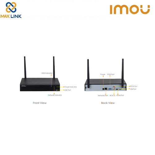 Đầu ghi hình Wifi 8 kênh DAHUA IMOU NVR1108HS-W-S2 Đầu ghi hình Wifi 8 kênh DAHUA IMOU NVR1108HS-W-S2