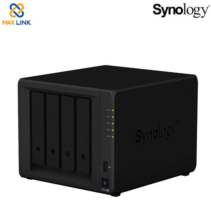 Thiết bị lưu trữ mạng Synology NAS DS918+ Thiết bị lưu trữ mạng Synology NAS DS918+