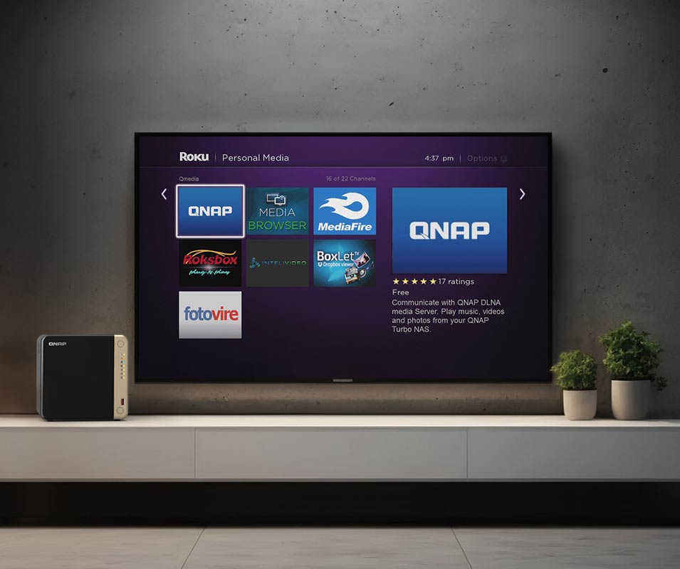 Giải pháp đa phương tiện của NAS QNAP Giải pháp đa phương tiện của NAS QNAP