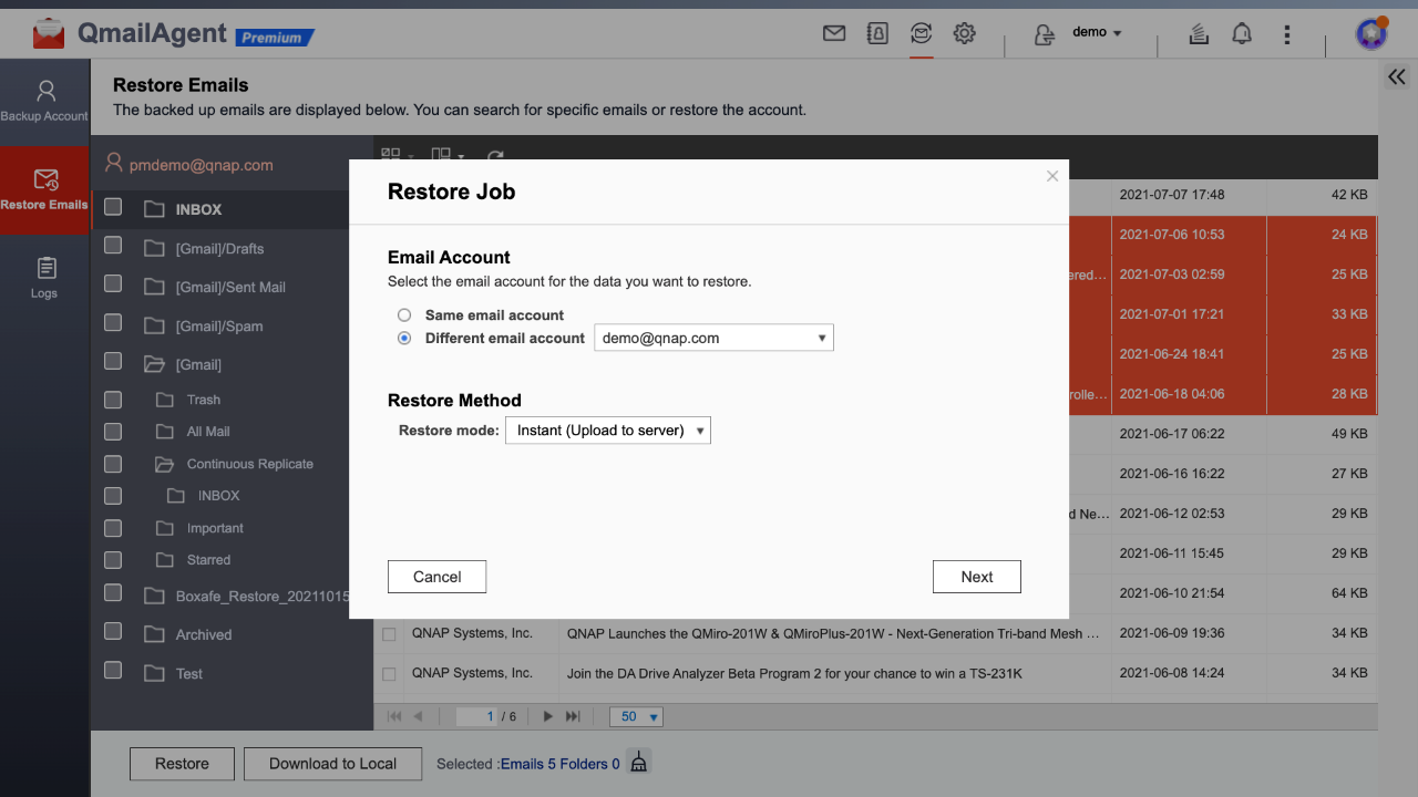 Giải pháp sao lưu email tốt nhất với QmailAgent trên NAS QNAP Giải pháp sao lưu email tốt nhất với QmailAgent trên NAS QNAP