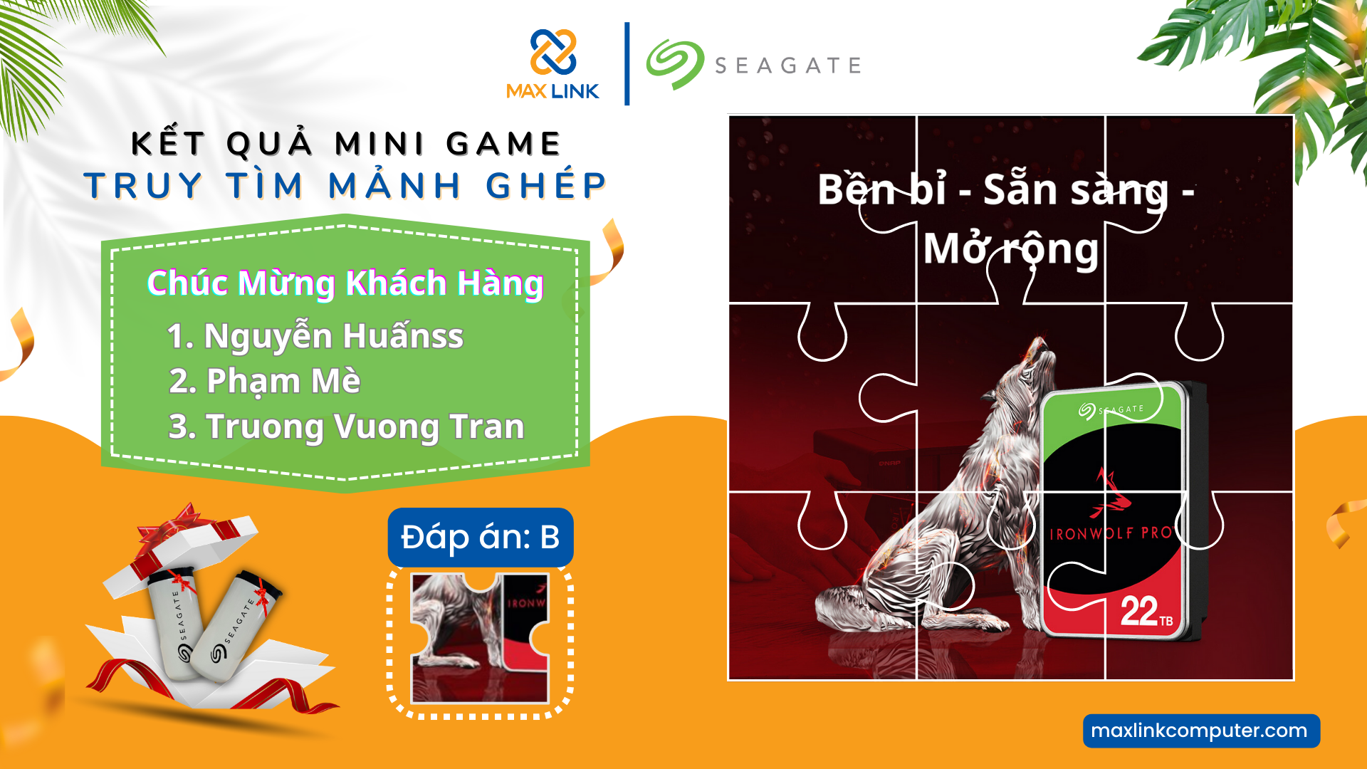 Kết quả Mini Game - Truy Tìm Mảnh Ghép Kết quả Mini Game - Truy Tìm Mảnh Ghép