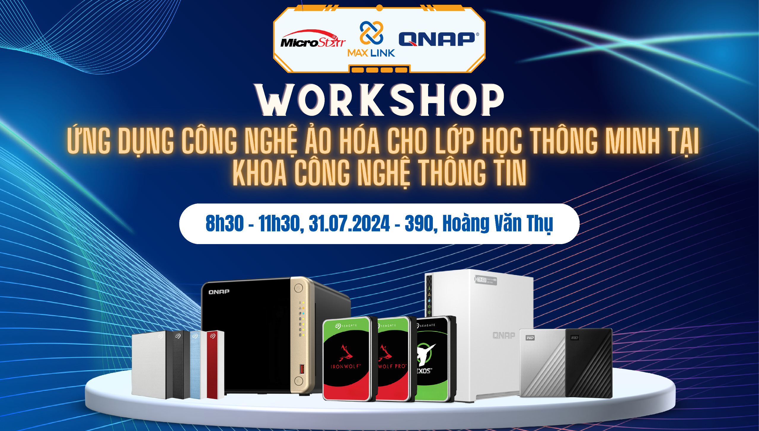 MaxLink Tham Dự Hội Thảo Ứng Dụng Công Nghệ Ảo Hóa tại Trường Cao Đẳng Lý Tự Trọng TP.HCM Cùng QNAP MaxLink Tham Dự Hội Thảo Ứng Dụng Công Nghệ Ảo Hóa tại Trường Cao Đẳng Lý Tự Trọng TP.HCM Cùng QNAP