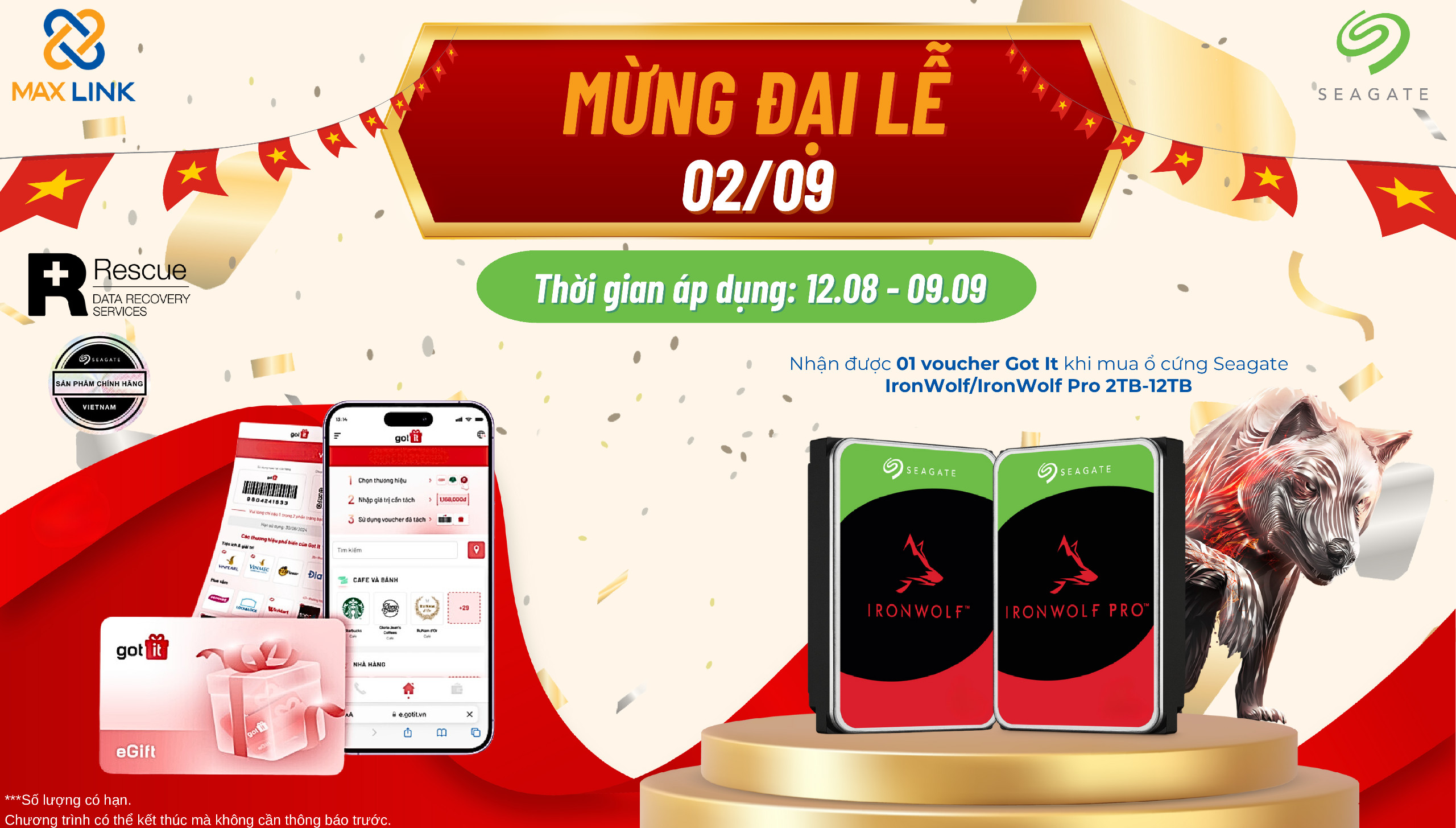 Mừng Đại Lễ Quốc Khánh 2/9 - Nhận Ưu Đãi Đặc Biệt Từ MaxLink Mừng Đại Lễ Quốc Khánh 2/9 - Nhận Ưu Đãi Đặc Biệt Từ MaxLink