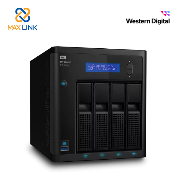 Ổ cứng di động Western Digital My Cloud PR4100 16TB WDBNFA0160KBK-SESN Ổ cứng di động Western Digital My Cloud PR4100 16TB WDBNFA0160KBK-SESN