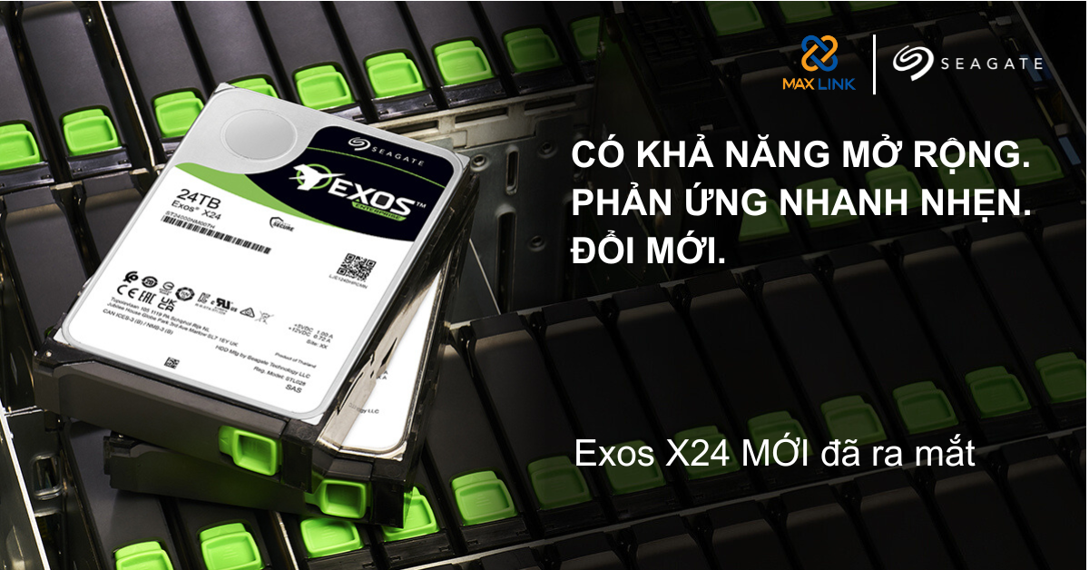 Ổ cứng Exos 24TB mới của Seagate mang lại dung lượng dẫn đầu thị trường cho các siêu quy mô và trung tâm dữ liệu doanh nghiệp Ổ cứng Exos 24TB mới của Seagate mang lại dung lượng dẫn đầu thị trường cho các siêu quy mô và trung tâm dữ liệu doanh nghiệp