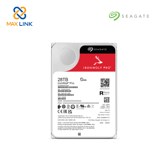  Ổ cứng HDD SEAGATE NAS IRONWOLF PRO 3.5 28TB ST28000NT000 Ổ cứng HDD SEAGATE NAS IRONWOLF PRO 3.5 28TB ST28000NT000