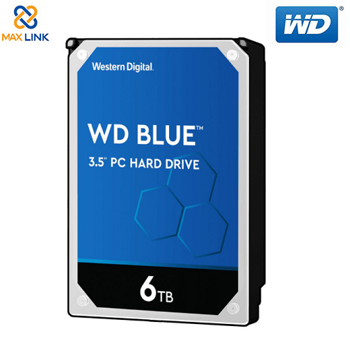 Ổ cứng HDD Western Digital Blue 6TB 3.5" SATA 3 - WD60EZAZ Ổ cứng HDD Western Digital Blue 6TB 3.5" SATA 3 - WD60EZAZ