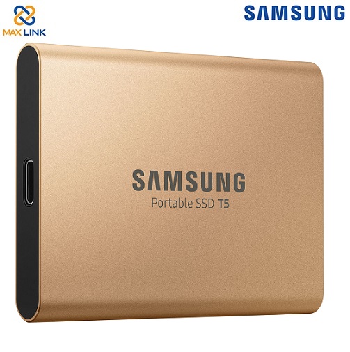 Ổ cứng SAMSUNG SSD T5 PORTABLE 1TB MU-PA1T0G/WW Gold Ổ cứng SAMSUNG SSD T5 PORTABLE 1TB MU-PA1T0G/WW Gold