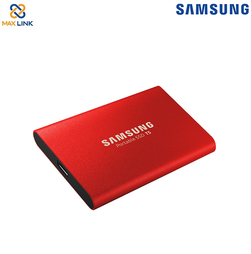 Ổ cứng SAMSUNG SSD T5 PORTABLE 500GB MU-PA500R/WW Red Ổ cứng SAMSUNG SSD T5 PORTABLE 500GB MU-PA500R/WW Red