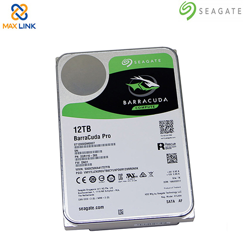Ổ cứng Seagate BARRACUDA PRO PC HDD 12TB ST12000DM0007 Ổ cứng Seagate BARRACUDA PRO PC HDD 12TB ST12000DM0007
