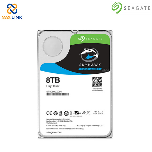 Ổ cứng Seagate SKYHAWK HDD 8TB ST8000VX004 Ổ cứng Seagate SKYHAWK HDD 8TB ST8000VX004