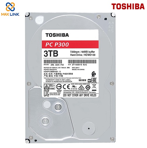 Ổ cứng TSB P300 DESKTOP HDD 3.5 3TB HDWD130UZSVA Ổ cứng TSB P300 DESKTOP HDD 3.5 3TB HDWD130UZSVA