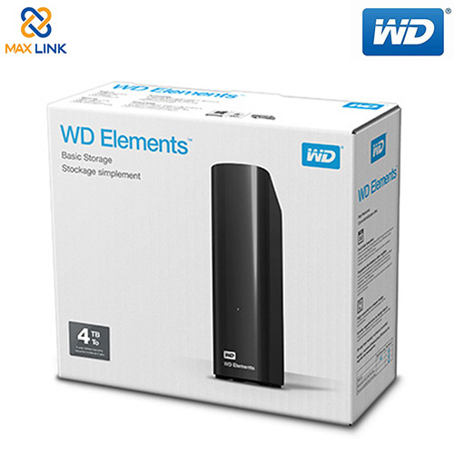 Ổ cứng WD Elements - 3.5" USB 3.0 4TB (Desktop Drives) WDBBKG0040HBK-SESN