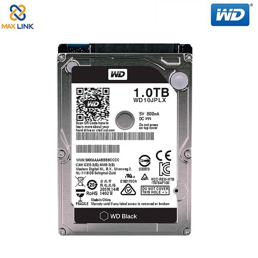 Ổ cứng WD HDD Black 1TB (Laptop) WD10JPLX Ổ cứng WD HDD Black 1TB (Laptop) WD10JPLX