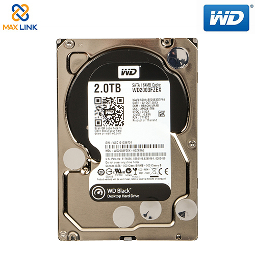 Ổ cứng WD HDD Black 2TB (Desktop) WD2003FZEX Ổ cứng WD HDD Black 2TB (Desktop) WD2003FZEX