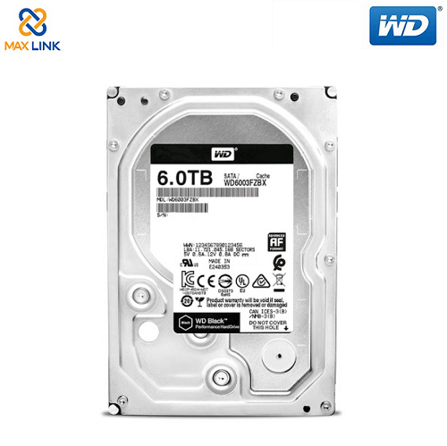 Ổ cứng WD HDD Black 6TB (Desktop) WD6003FZBX Ổ cứng WD HDD Black 6TB (Desktop) WD6003FZBX