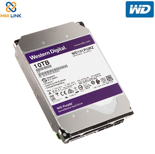 Ổ cứng WD HDD Purple™ 10TB (Camera) WD101PURZ Ổ cứng WD HDD Purple™ 10TB (Camera) WD101PURZ