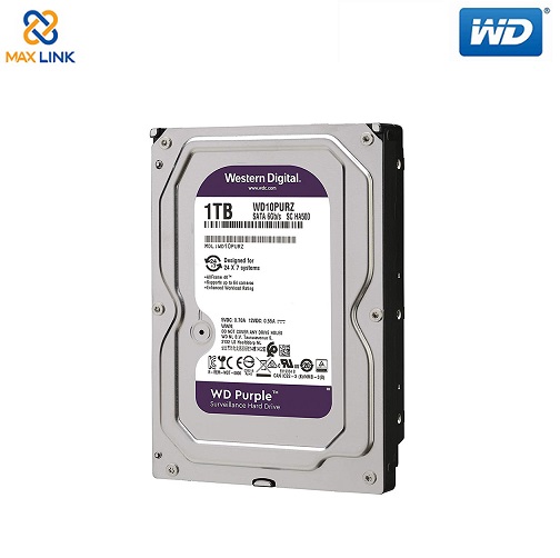 Ổ cứng WD HDD Purple™ 1TB (Camera) WD10PURZ Ổ cứng WD HDD Purple™ 1TB (Camera) WD10PURZ