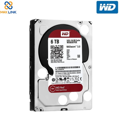 Ổ cứng WD HDD RED- NAS 3.5" 6TB WD60EFAX Ổ cứng WD HDD RED- NAS 3.5" 6TB WD60EFAX