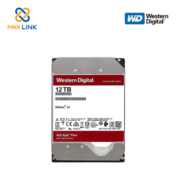 Ổ cứng HDD Western Digital Red Plus 12TB WD120EFBX Ổ cứng HDD Western Digital Red Plus 12TB WD120EFBX