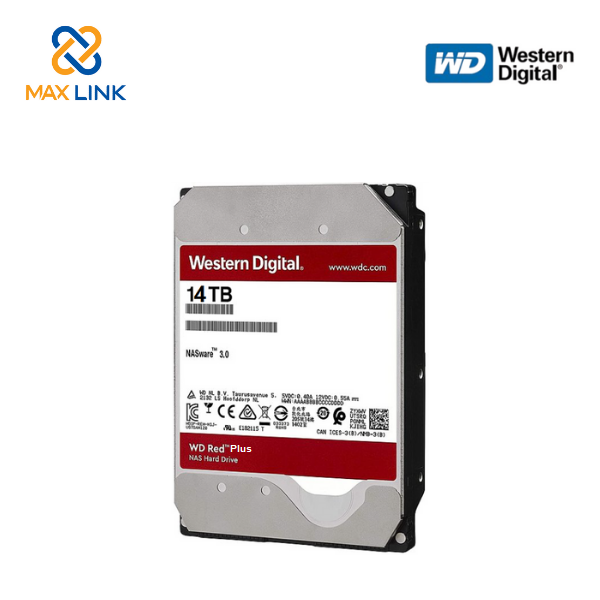 Ổ cứng HDD Western Digital Red Plus 14TB WD140EFGX Ổ cứng HDD Western Digital Red Plus 14TB WD140EFGX