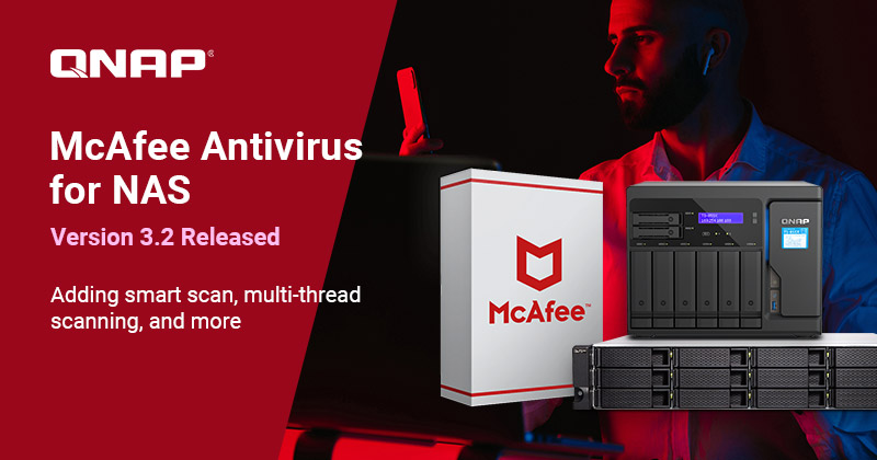 QNAP cập nhật McAfee Antivirus cho NAS, thêm quét đa luồng và hơn thế nữa QNAP cập nhật McAfee Antivirus cho NAS, thêm quét đa luồng và hơn thế nữa