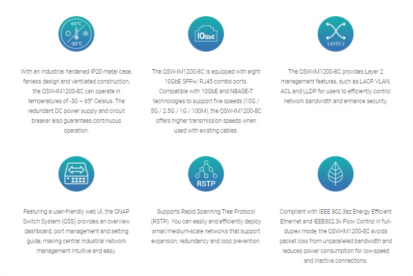 QNAP CÔNG BỐ QSW-IM1200-8C CẤP CÔNG NGHIỆP ĐỂ TRIỂN KHAI MẠNG TỐC ĐỘ CAO TRONG MÔI TRƯỜNG CÔNG NGHIỆP KHẮC NGHIỆT QNAP CÔNG BỐ QSW-IM1200-8C CẤP CÔNG NGHIỆP ĐỂ TRIỂN KHAI MẠNG TỐC ĐỘ CAO TRONG MÔI TRƯỜNG CÔNG NGHIỆP KHẮC NGHIỆT