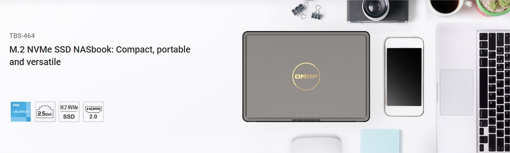 QNAP GIỚI THIỆU NASBOOK TBS-464 – GIẢI PHÁP NAS 4 BAY NHỎ GỌN DI ĐỘNG VÀ LINH HOẠT QNAP GIỚI THIỆU NASBOOK TBS-464 – GIẢI PHÁP NAS 4 BAY NHỎ GỌN DI ĐỘNG VÀ LINH HOẠT