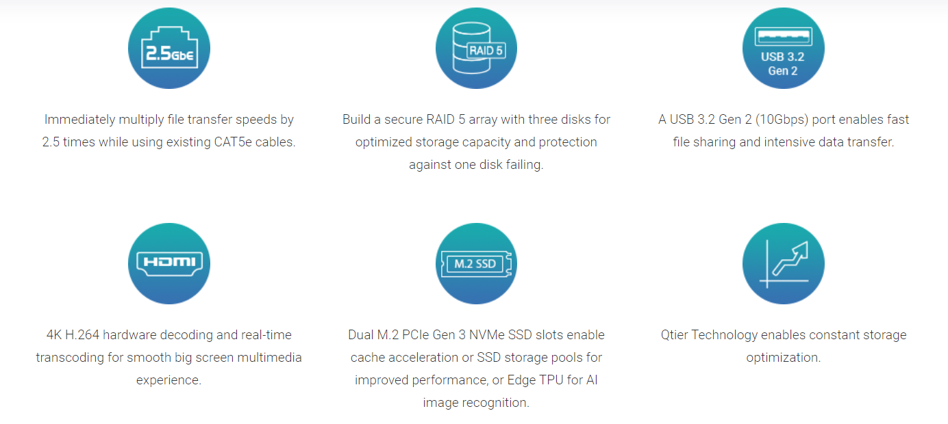 QNAP ra mắt TS-364: NAS RAID 5 2.5GbE 3 khoang hiệu suất cao với bộ nhớ đệm M.2/Edge TPU để tối ưu cho Virtual Machines và Qtier QNAP ra mắt TS-364: NAS RAID 5 2.5GbE 3 khoang hiệu suất cao với bộ nhớ đệm M.2/Edge TPU để tối ưu cho Virtual Machines và Qtier