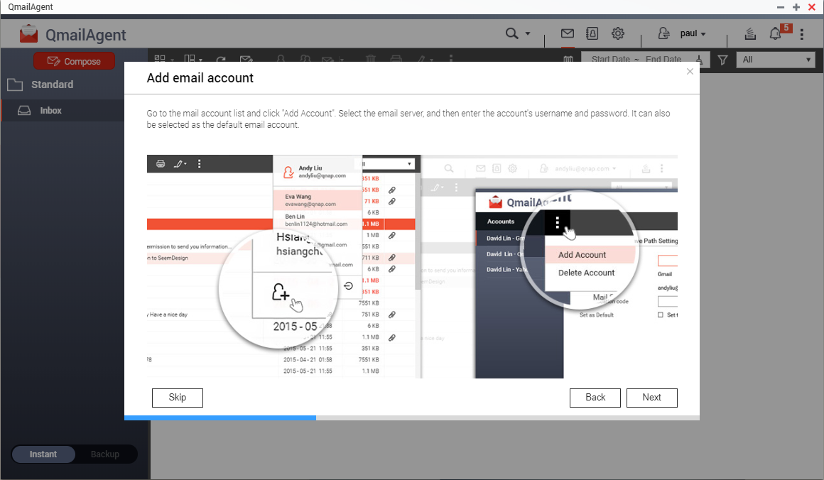 Cách thiết lập tài khoản email của bạn bằng QmailAgent trên NAS QNAP Cách thiết lập tài khoản email của bạn bằng QmailAgent trên NAS QNAP