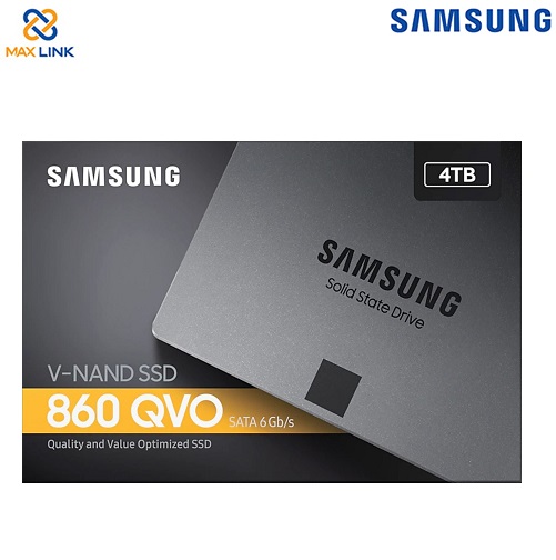 Ổ cứng SAMSUNG SSD 860QVO SATA III 4TB MZ-76Q4T0BW Ổ cứng SAMSUNG SSD 860QVO SATA III 4TB MZ-76Q4T0BW