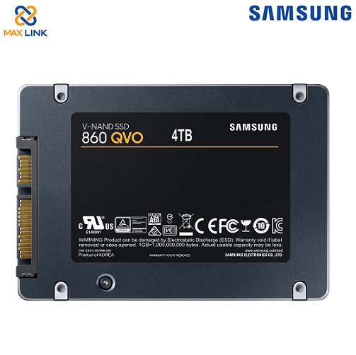 Ổ cứng SAMSUNG SSD 860QVO SATA III 4TB MZ-76Q4T0BW Ổ cứng SAMSUNG SSD 860QVO SATA III 4TB MZ-76Q4T0BW