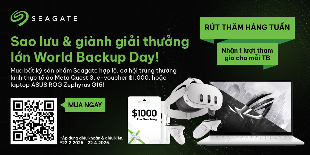 Sao Lưu & Giành Giải Thưởng Lớn World Backup Day Sao Lưu & Giành Giải Thưởng Lớn World Backup Day