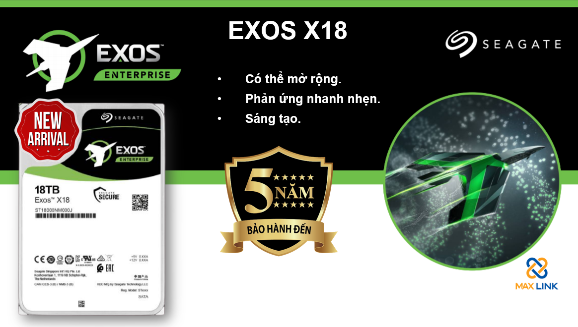 Seagate nâng cấp dung lượng dòng ổ cứng IronWolf Pro 18TB, Exos 18TB Seagate nâng cấp dung lượng dòng ổ cứng IronWolf Pro 18TB, Exos 18TB