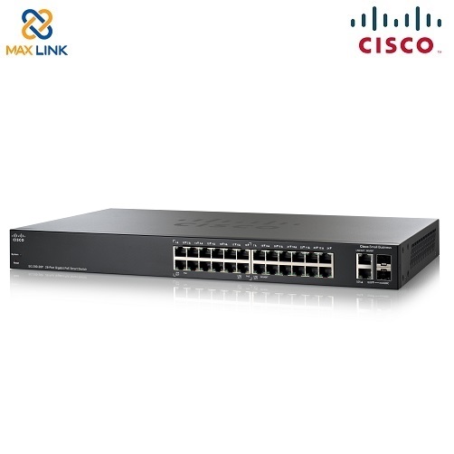 Cisco SG250X-24P 24-Port Gigabit PoE Smart Switch with 10G Uplinks Cisco SG250X-24P 24-Port Gigabit PoE Smart Switch with 10G Uplinks