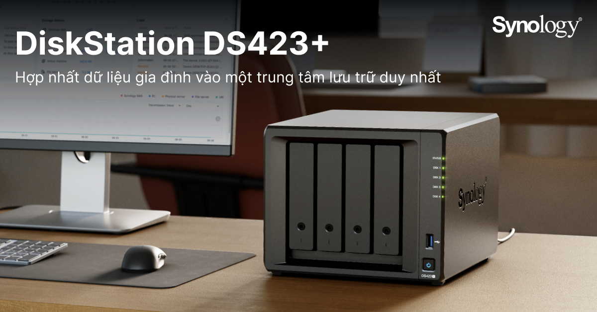 Synology® ra mắt DiskStation® DS423+ dành cho gia đình và doanh nghiệp nhỏ Synology® ra mắt DiskStation® DS423+ dành cho gia đình và doanh nghiệp nhỏ