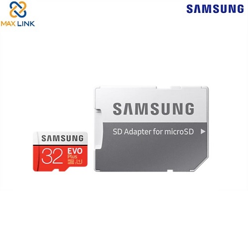 Thẻ nhớ micro SD Samsung EVO PLUS 32GB MB-MC32GA/APC Thẻ nhớ micro SD Samsung EVO PLUS 32GB MB-MC32GA/APC